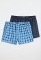 Boxer shorts 2-pack woven fabric check multi-colored - Boxer shorts Multipack