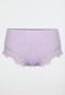 Midi Slip Feinripp Nadelzug Spitze orchid - Revival Marie