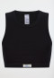 Bustier fine rib black - Revival Paula