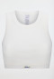 Bustier fine rib off-white - Revival Paula