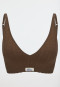 Ajourée bustier seamless dark brown - Revival Alma