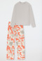Long pyjamas flowers gray-jaspe - selected! premium