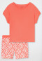 Short pyjamas interlock peach - Modern Nightwear