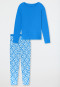 Schlafanzug lang Interlock aquarium - Modern Nightwear