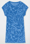 Nachthemd kurzarm Interlock hellblau - Modern Nightwear