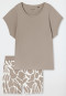 Schlafanzug kurz Interlock clay - Modern Nightwear