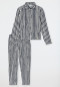 Pyjama lang Webware Streifen graphit - selected! premium