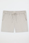 Hose kurz Leinen LENZING™ ECOVERO™ Viskose off-white - Mix+Relax