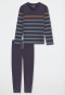 Pyjamas long pyjamas striping graphite - Casual Nightwear