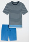 Schlafanzug kurz Ringel aquarium - Casual Nightwear