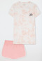 Schlafanzug kurz Batik zartrosa - Nightwear