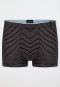 Korte short van modalvezel met strepen in grafiet - Long Life Soft