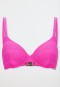 Bikini-Top mit Schale Jersey fuchsia - Aqua