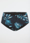 Bikinibroekje jersey gerecycled palm multicolour - Aqua