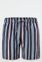 Swim trunks woven fabric recycled stripes midnight blue - Aqua