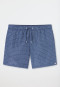 Swim trunks woven fabric navy patterned - Aqua