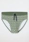 Swimming trunks recycled knitwear khaki patterned - Aqua