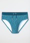 Badehose Jersey lime gemustert - Aqua