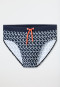 Swimming trunks recycled knitwear midnight blue patterned - Aqua