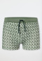 Swimming trunks recycled knitwear khaki patterned - Aqua