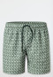 Swim trunks woven fabric recycled khaki patterned - Aqua