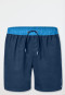 Swim shorts woven fabric recycled indigo - Aqua