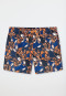 Swim trunks woven fabric multicolor patterned - Aqua