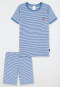 Short pyjamas striping denim blue - Natural Love