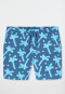 Swim trunks woven fabric recycled SPF40+ palm trees air - Aqua