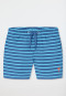Swim trunks woven fabric recycled SPF40+ stripes aqua - Aqua