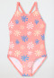 Knitwear recycled SPF40+ sun pink swimsuit - aqua