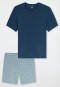 Short Pyjamas, Deep Blue - Long Life Soft