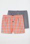 Boxer shorts woven fabric 2-pack multi-colored patterned - Boxer shorts Multipacks
