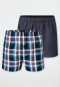 Boxershorts Webware 2er Pack Karo mehrfarbig - Boxershorts Multipacks