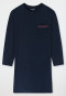 Sleep shirt long-sleeve midnight blue - Comfort Nightwear