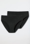2-pack briefs black - Pure Rib