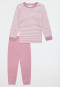 Pyjama long tissu éponge poignet rayures orchidées - Kids Nightwear