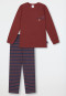 Schlafanzug lang Ringel nougat - Kids Nightwear