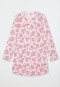 Sleep shirt long-sleeve hearts soft pink - Teens Nightwear