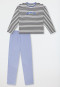 Pigiama lungo a righe multicolore - Teens Nightwear