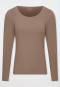 Warm shirt met lange mouwen, kleur nougat - Invisible Soft Warming