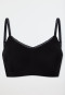 Naadloos bustier met uitneembare pads, kant, zwart - Invisible Soft Lace