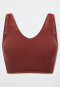 Bustier seamlessherausnehmbare Pads Spitze burgund - Invisible Soft Lace