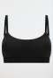 Bustier mit herausnehmbaren Pads schwarz - Unique Cotton