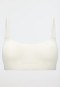 Bustier with removable pads off-white - Unique Cotton