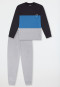 Pyjama lange pyjama colour blocking grijs - Teens Nightwear