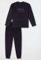 Pyjamas long sweatware cuffs navy - Teens Nightwear