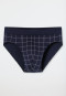 Minislip Fine Interlock patterned midnight blue - Fine Interlock