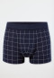 Shorts Fine Interlock chequered midnight blue - Fine Interlock