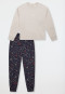 Long pyjamas with beige mottled cuffs - Family